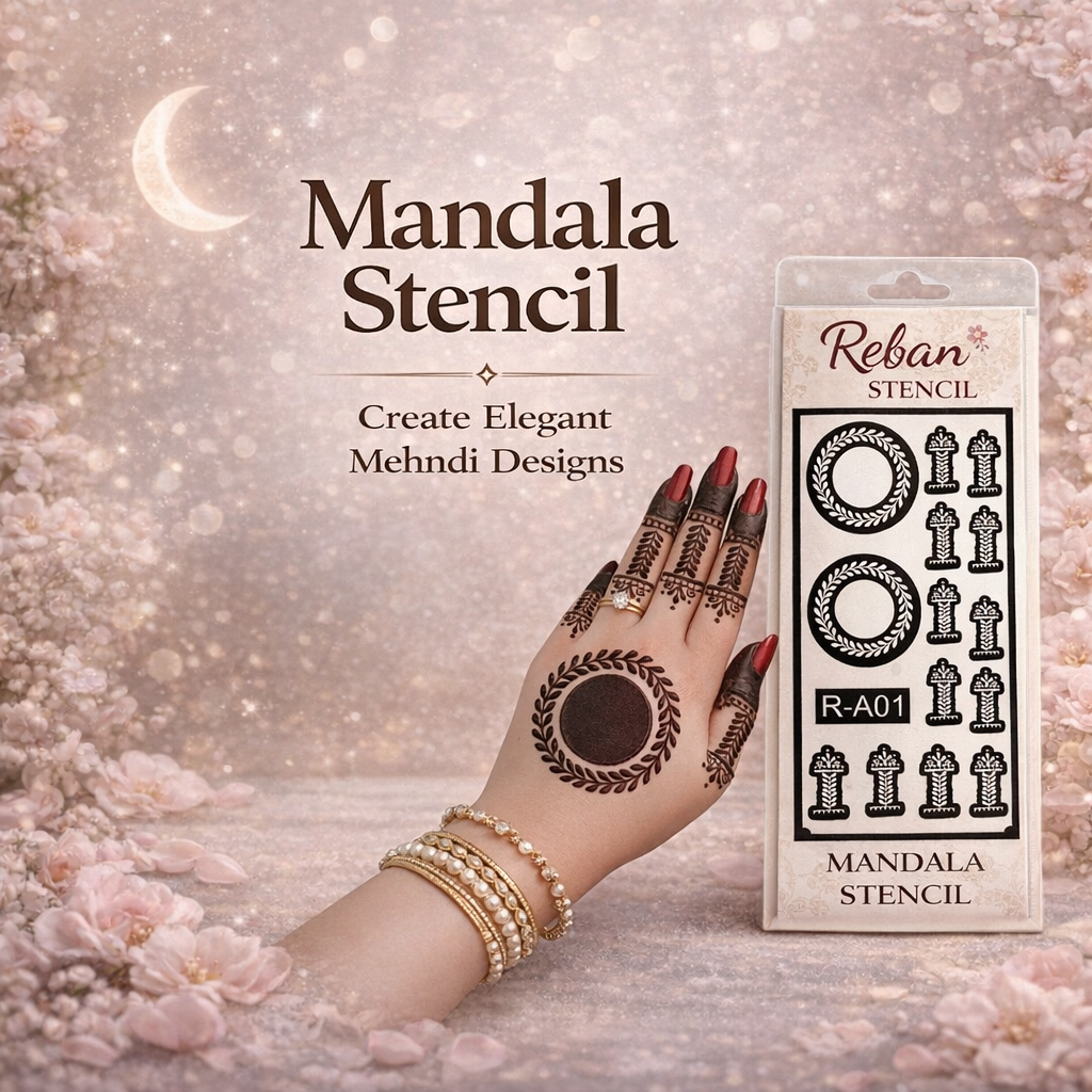 SET A - MANDALA STENCIL.