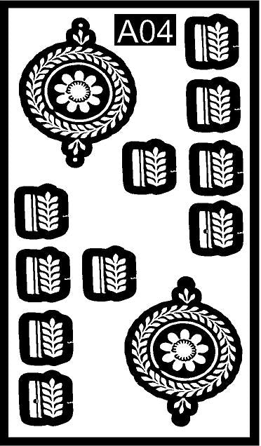 CODE NO. - A04 / MANDALA STENCIL/ REBAN STENCIL.