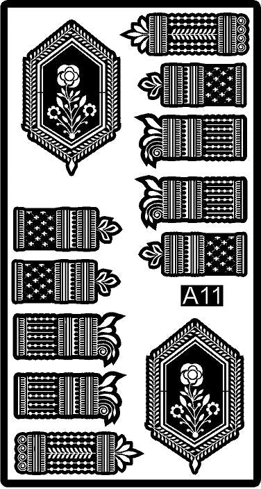 CODE NO. - A11 / MANDALA STENCIL/ REBAN STENCIL.
