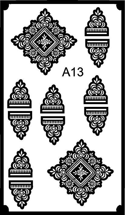 CODE NO. - A13 / MANDALA STENCIL/ REBAN STENCIL.