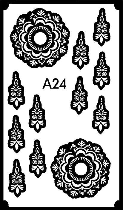 CODE NO. - A24 / MANDALA STENCIL/ REBAN STENCIL.