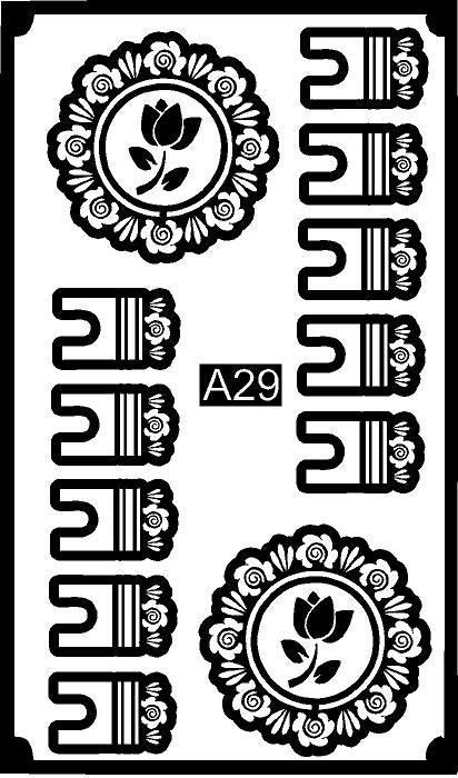 CODE NO. - A30 / MANDALA STENCIL/ REBAN STENCIL.