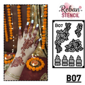 Premium Mehndi Stencil for Hand REBANSTENCIL B07