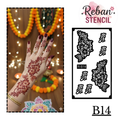 Premium Mehndi Stencil for Hands REBANSTENCIL B14