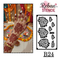 Grand Occasion Long Mehndi Stencil – Wedding Special Pattern REBANSTENCIL B24