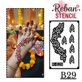 Festival Special Long Mehndi Stencil – Elegant Arm Trail Design REBANSTENCIL B29