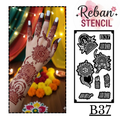 Premium Mehndi Stencil for Hands REBANSTENCIL B37