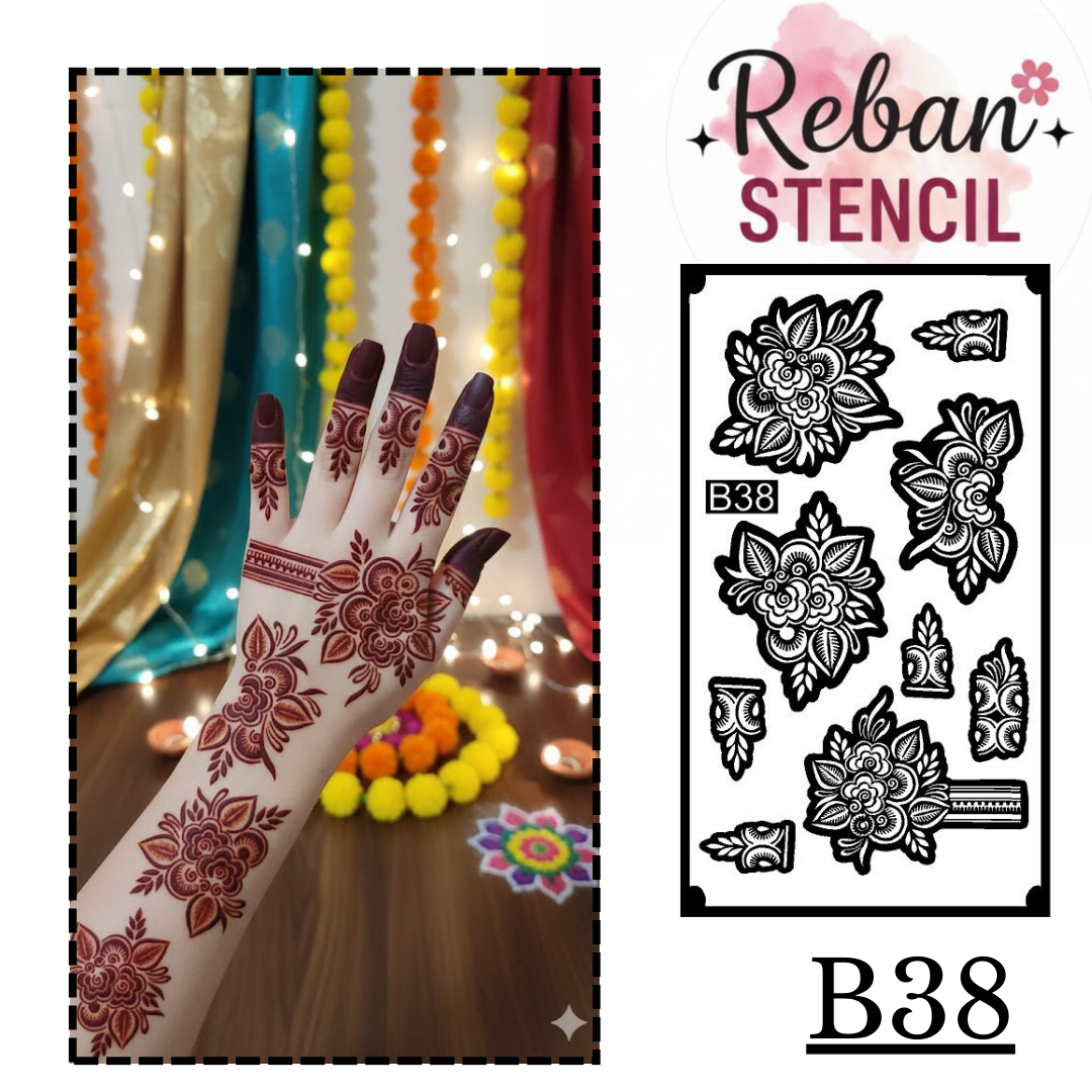 Premium long stencil  REBANSTENCIL B38