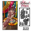 Premium Mehndi Stencil for Hands REBANSTENCIL B39