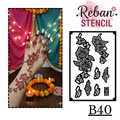Mehndi Stencil – Easy-to-Use for Perfect Designs REBANSTENCIL B40