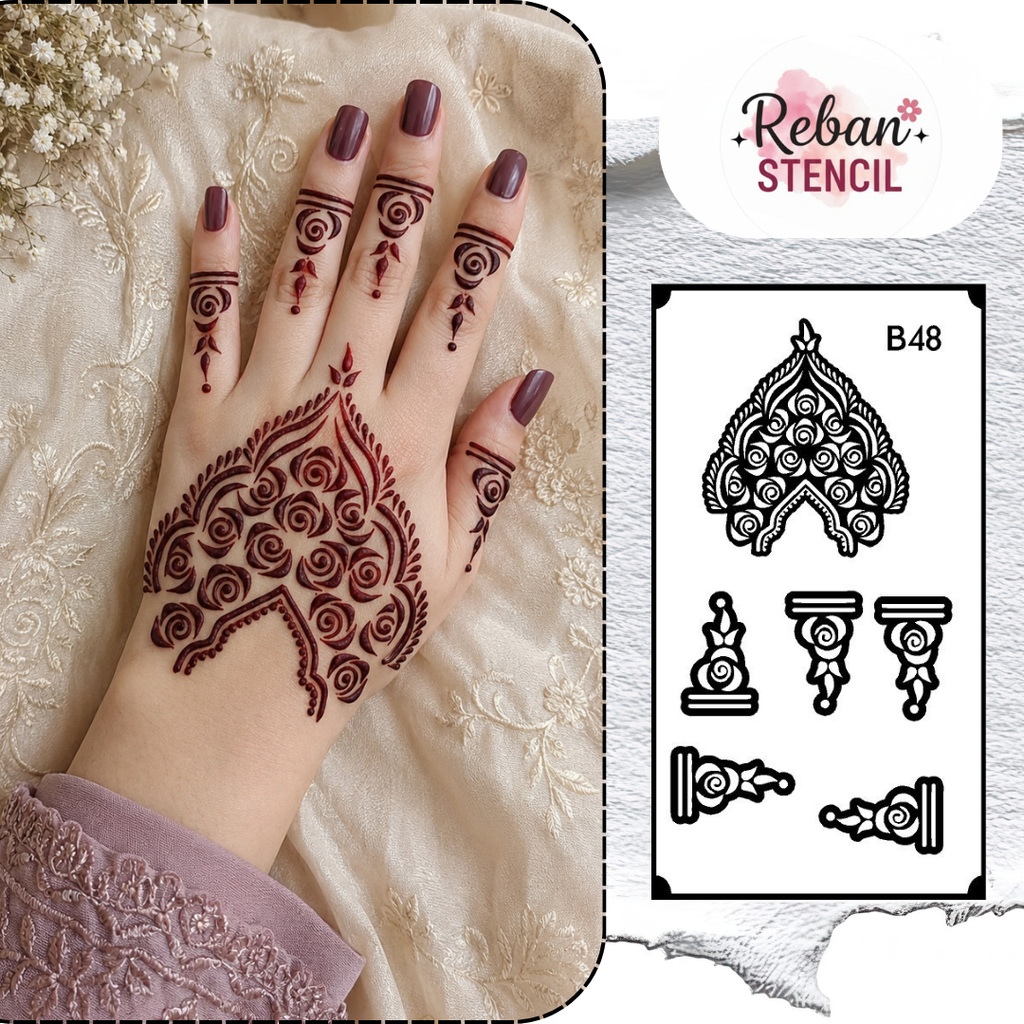 CODE NO. - B48 / LONG STENCIL / REBAN STENCIL.