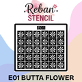 Advanced Finger Mehndi Stencil for Clean & Symmetrical Design REBAN STENCIL E01