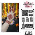 Modern Mandala Wrist Mehndi Stencil for Trendy Hand Styling