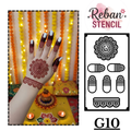 Stylish Mandala Bracelet Mehndi Stencil for Quick and Easy Designs REBAN STENCIL G10