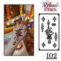 Premium Eid Moon Mehndi Stencil for Traditional Look REBANSTENCIL I02