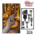 Eid Special Crescent Mehndi Stencil for Elegant Design REBANSTENCIL I04