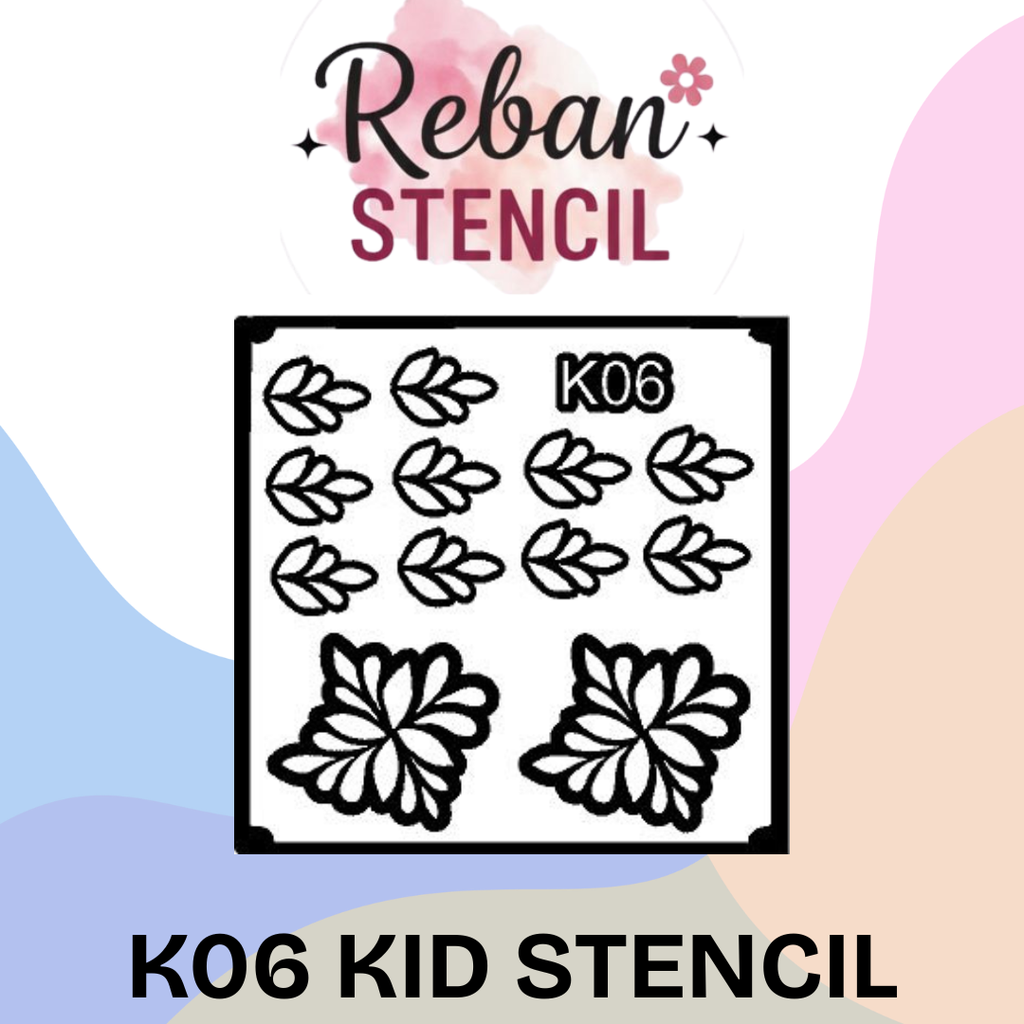 Kids Special Mehndi Stencil for Quick Application REBAN STENCIL K06
