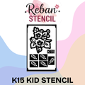 Professional Kids Mehndi Stencil for Neat Results REBAN STENCIL K15