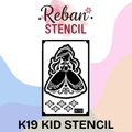 Multipattern Kids Mehndi Stencil for Variety Designs REBAN STENCIL K19
