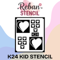 Fun Motif Kids Mehndi Stencil for Playful Styling REBAN STENCIL K24