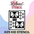 Bow Hand Mehndi Stencil for Kids Beginners