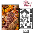 Bridal Semi Hand Mehndi Stencil for Elegant Wedding Designs REBAN STENCIL P01 SET OF 2