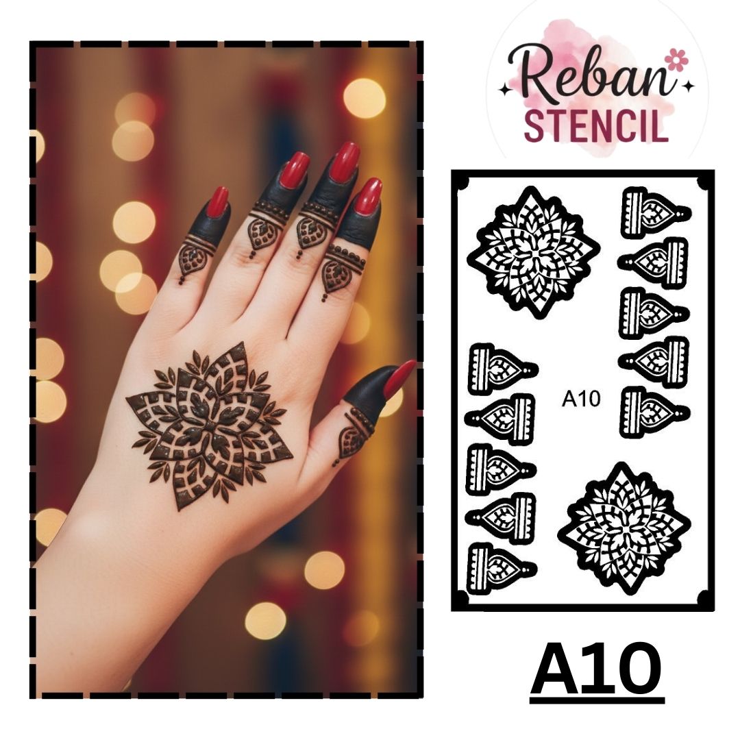CODE NO. - A10 / MANDALA STENCIL/ REBAN STENCIL.