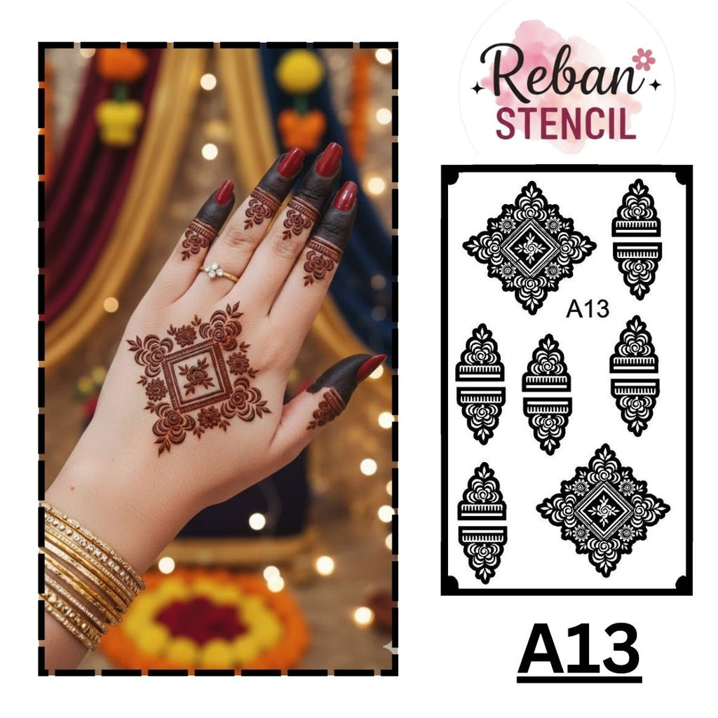 CODE NO. - A13 / MANDALA STENCIL/ REBAN STENCIL.