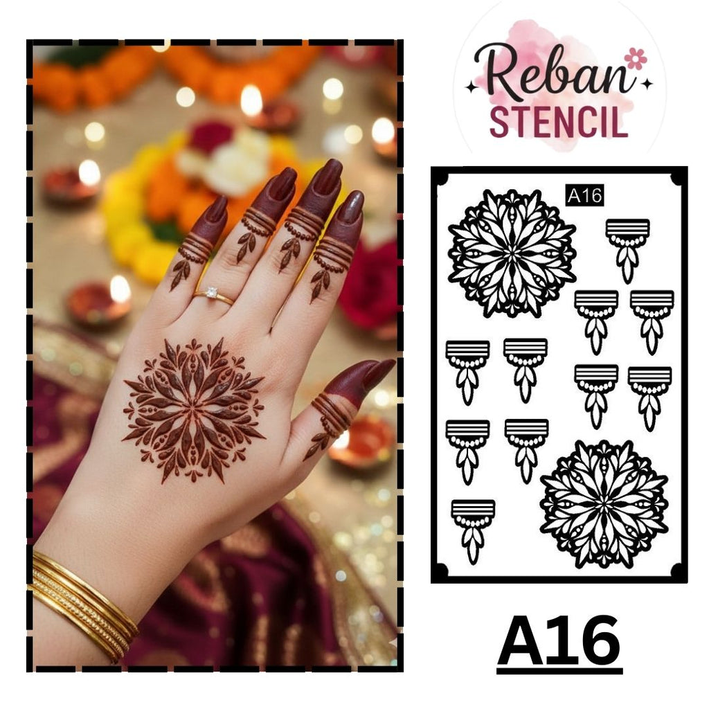 CODE NO. - A16 / MANDALA STENCIL/ REBAN STENCIL.