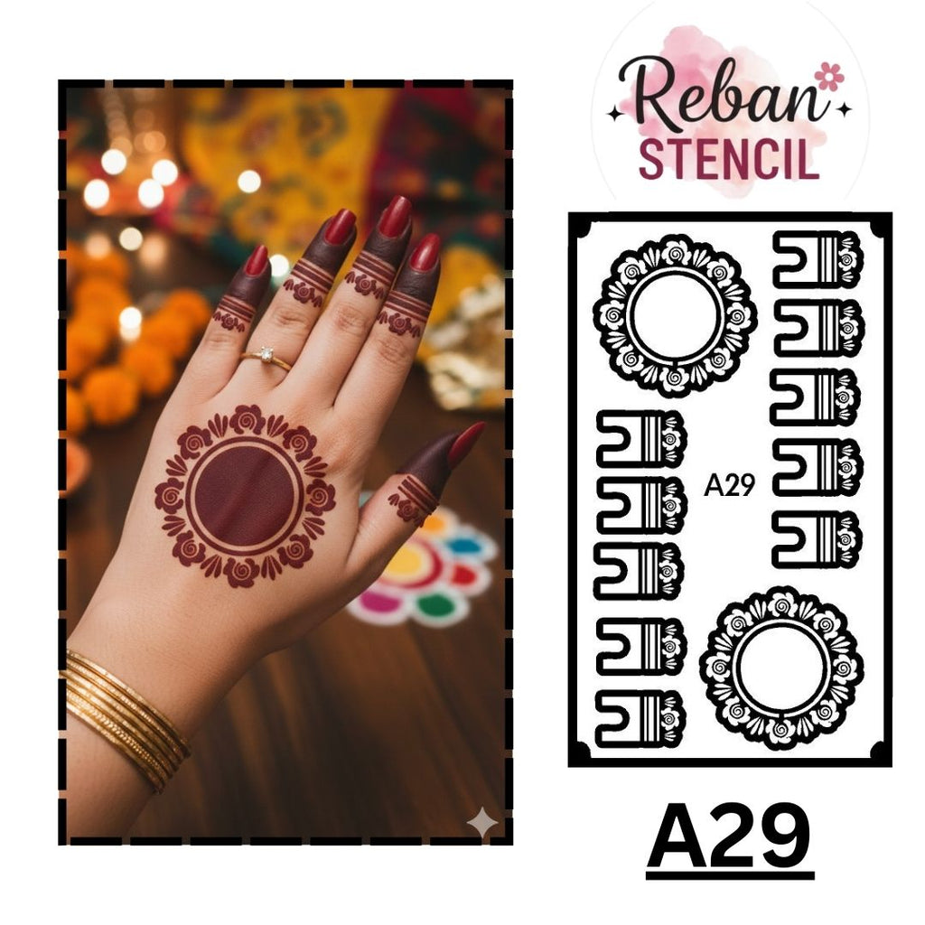 CODE NO. - A29 / MANDALA STENCIL/ REBAN STENCIL.