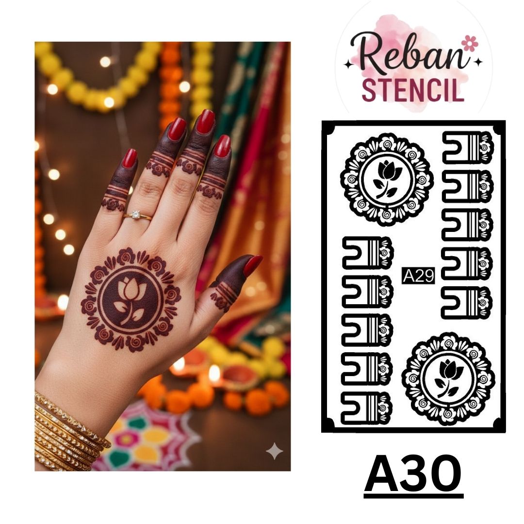 CODE NO. - A30 / MANDALA STENCIL/ REBAN STENCIL.