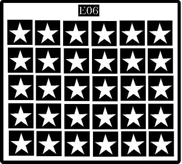 Multipattern Butta Flower Mehndi Stencil for Instant Styling REBAN STENCIL E06