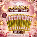 INSTANT MAROON CONE SET OF 10