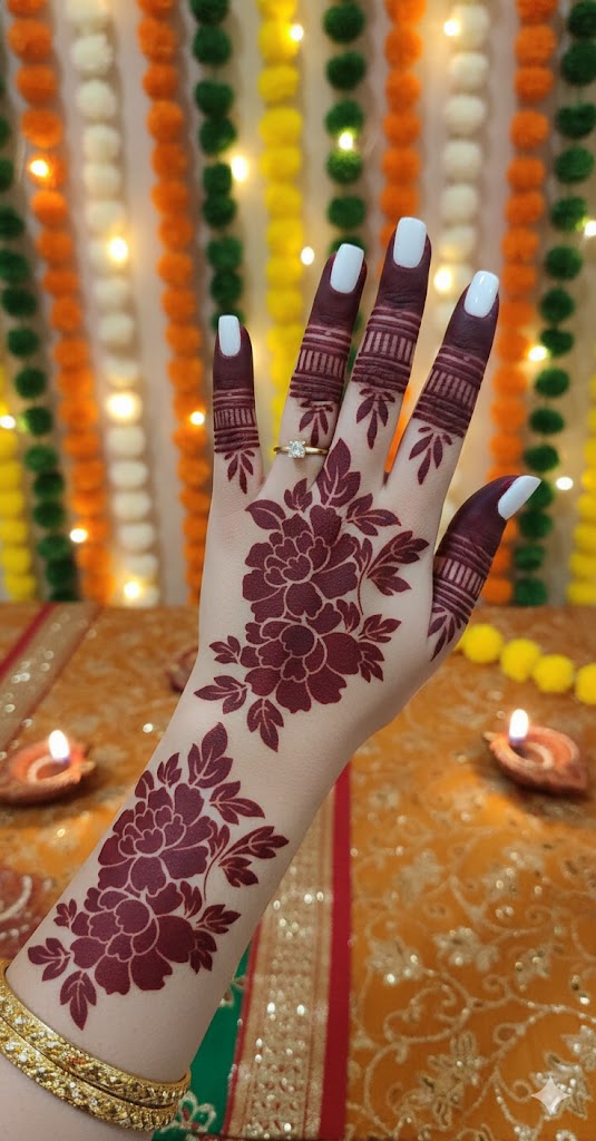 Premium Mehndi Stencil for Hand   REBAN STENCIL B08