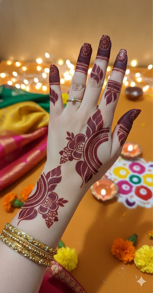 Professional Mehndi Stencil for Quick & Elegant Designs REBANSTENCIL B16