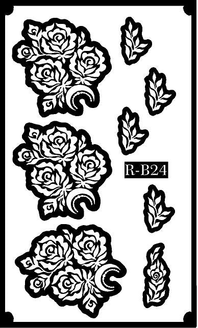Grand Occasion Long Mehndi Stencil – Wedding Special Pattern REBANSTENCIL B24