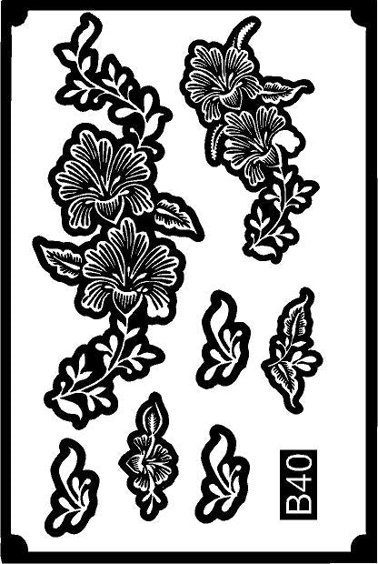 Mehndi Stencil – Easy-to-Use for Perfect Designs REBANSTENCIL B40