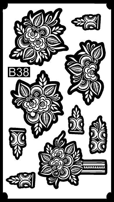 Premium long stencil  REBANSTENCIL B38