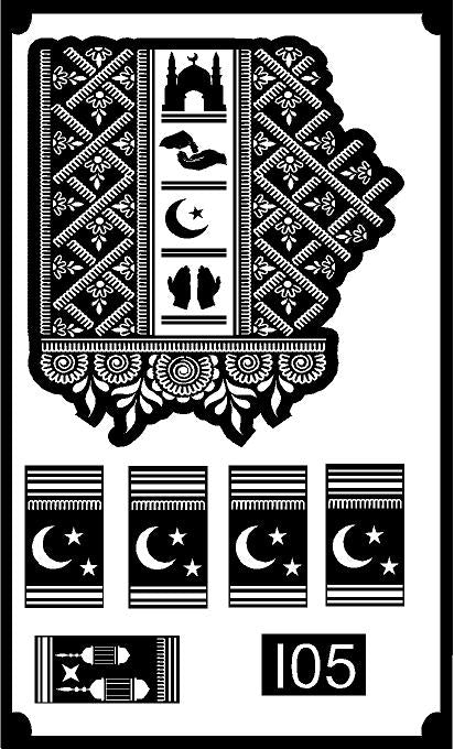 Eid Special Full Hand Mehndi Stencil REBANSTENCIL I05