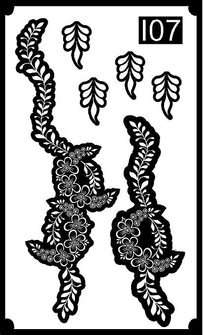 Premium Eid Mehndi Stencil REBANSTENCIL I07
