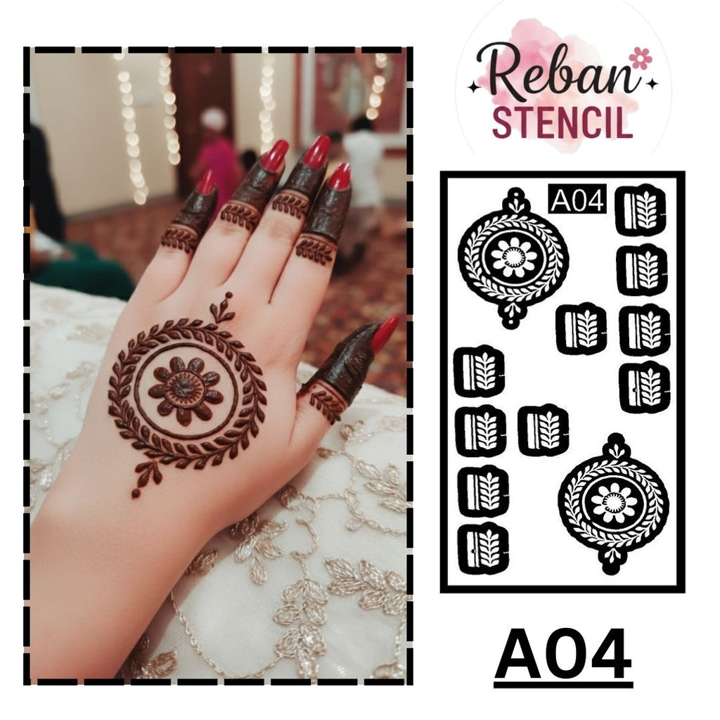 CODE NO. - A04 / MANDALA STENCIL/ REBAN STENCIL.