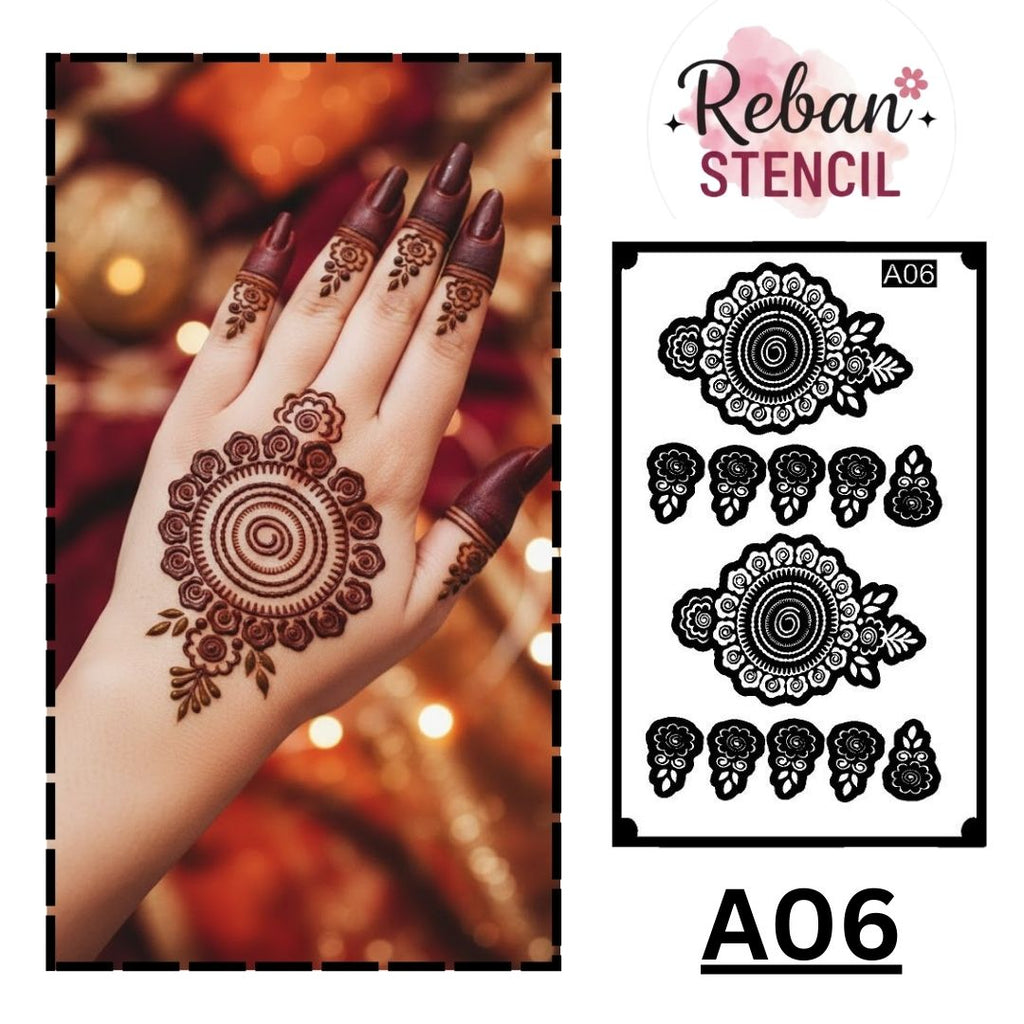 CODE NO. - A06 / MANDALA STENCIL/ REBAN STENCIL.