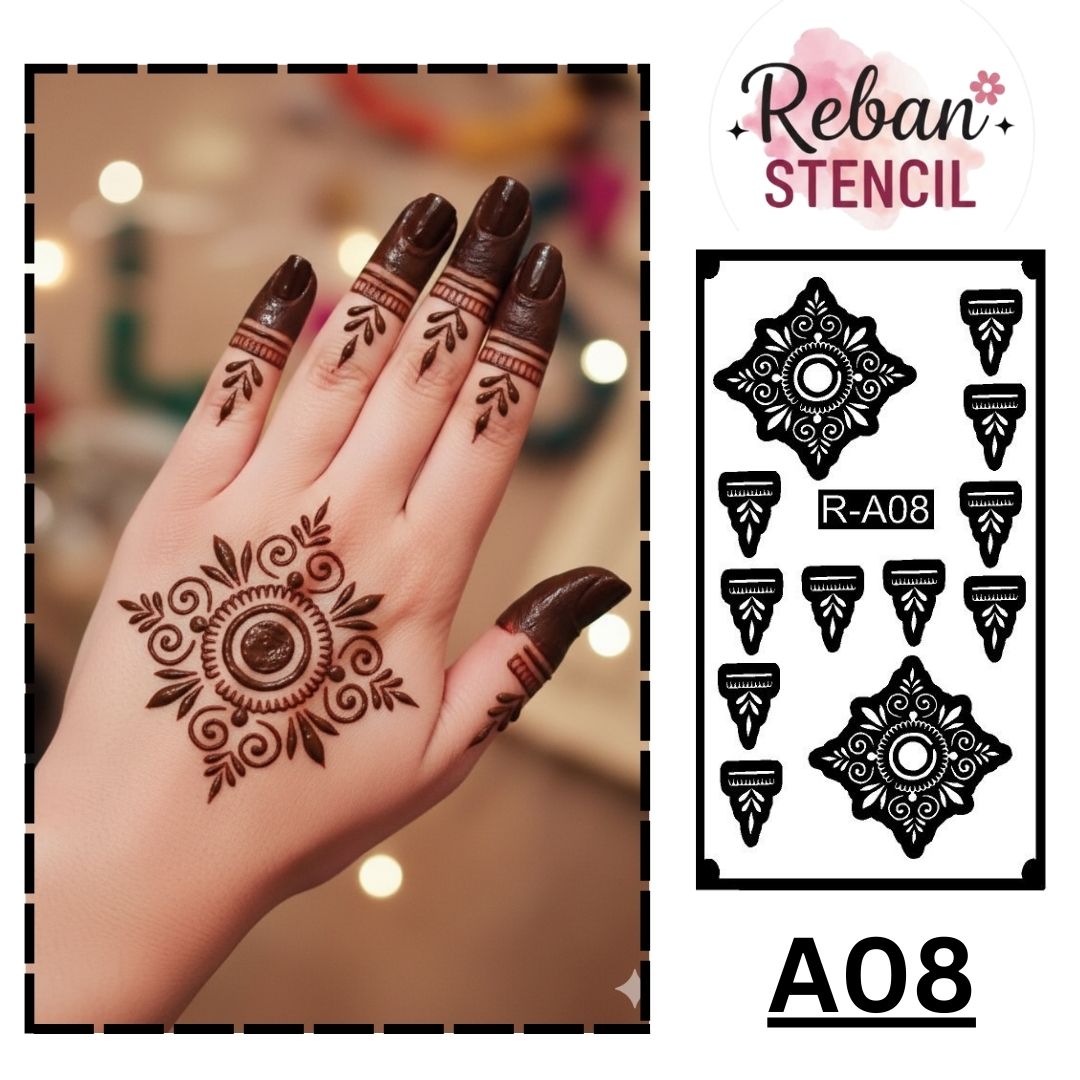 CODE NO. - A08 / MANDALA STENCIL/ REBAN STENCIL.