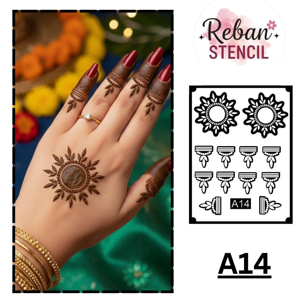 CODE NO. - A14 / MANDALA STENCIL/ REBAN STENCIL.