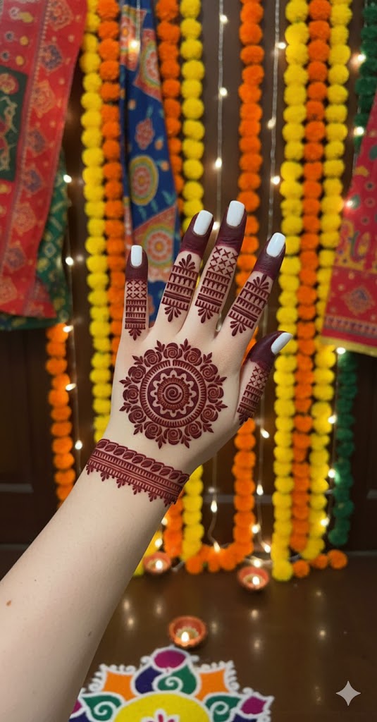 Stylish Mandala Bracelet Mehndi Stencil for Quick and Easy Designs REBAN STENCIL G10