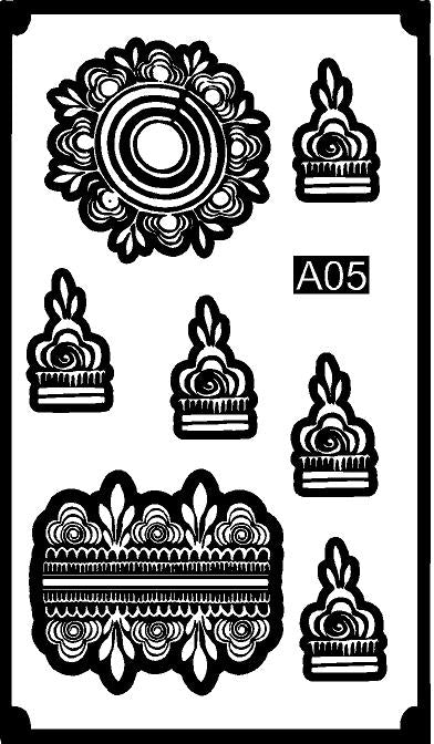 Premium Mandala Bracelet Mehndi Stencil for Elegant Hand Designs