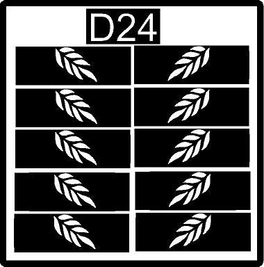 Premium Finger Mehndi Design Stencil for Perfect Patterns REBAN STENCIL D24
