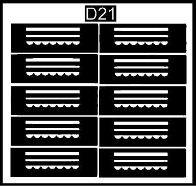 Precision Finger Mehndi Stencil for Fine Line Detailing REBAN STENCIL D21
