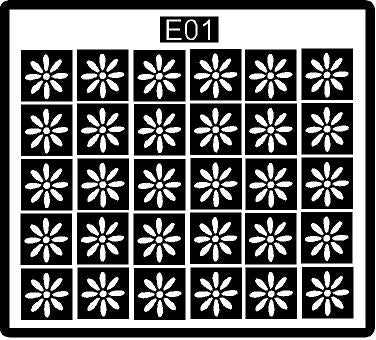 Advanced Finger Mehndi Stencil for Clean & Symmetrical Design REBAN STENCIL E01