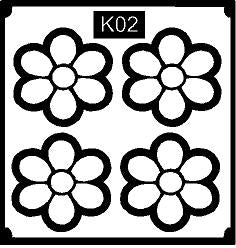 Easy Kids Mehndi Stencil for Quick and Mess-Free Designs REBAN STENCIL K02